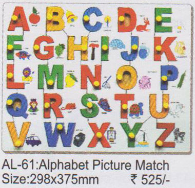 Alphabet Picture Match Manufacturer Supplier Wholesale Exporter Importer Buyer Trader Retailer in New Delhi Delhi India